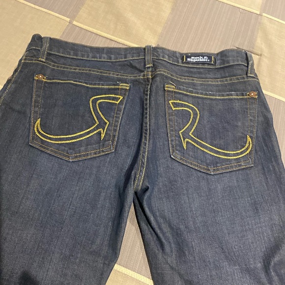Rock & Republic flared blue jeans in size 30 - Picture 2 of 5